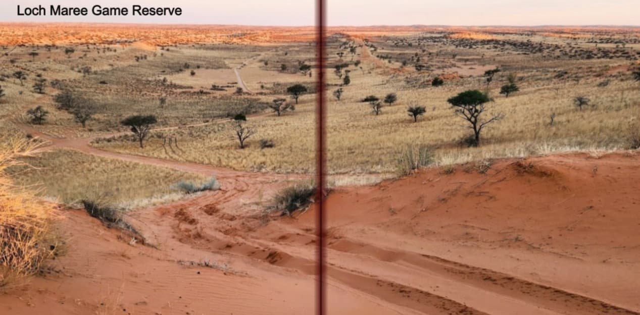 Memories of the Kalahari photo book — page 4: Loch Maree Game Reserve dunes