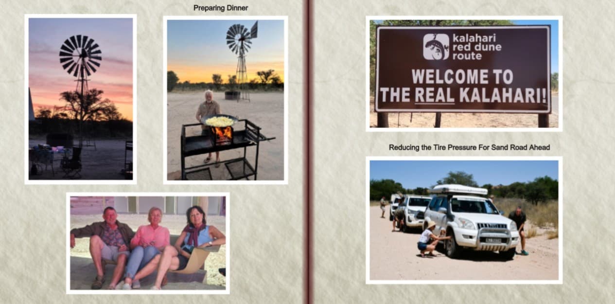 Memories of the Kalahari photo book — page 9: Welcome to the real Kalahari