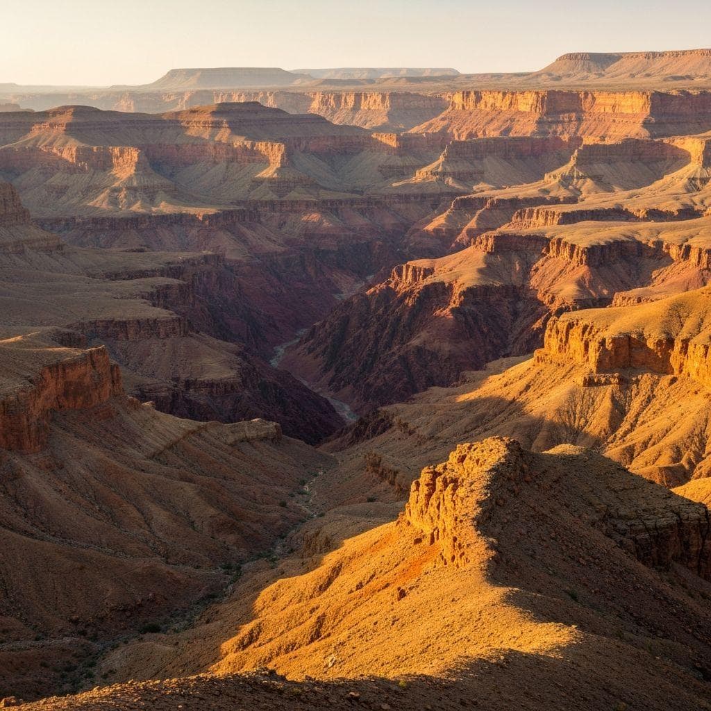 Fish River Canyon dramatic landscape in southern Namibia